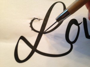Jute Embroidered Love Canvas Jute Embroidered Love Canvas